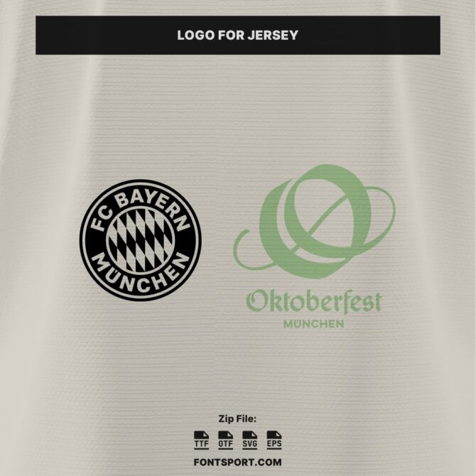 Logo Bayern Munich and Oktoberfest 2025 for Bayern Munich Wiesn Oktoberfest 2025 Jersey