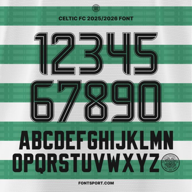 Celtic FC 2025/2026 Font Kit