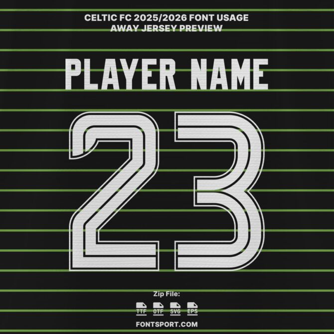 Celtic FC 2025/2026 Font Kit