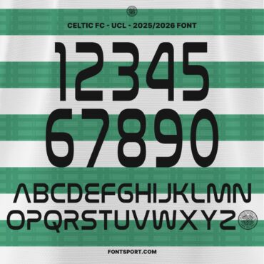 Celtic FC – UCL 2025/2026 Font Kit
