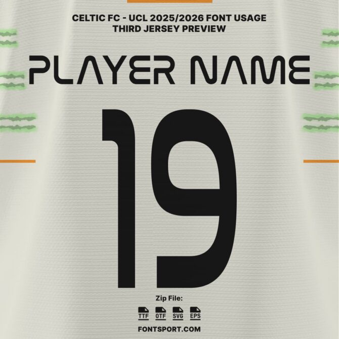 Celtic FC – UCL 2025/2026 Font Kit