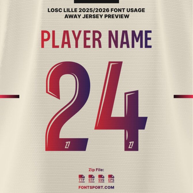 LOSC Lille 2025/2026 Font Kit