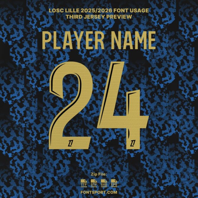 LOSC Lille 2025/2026 Font Kit
