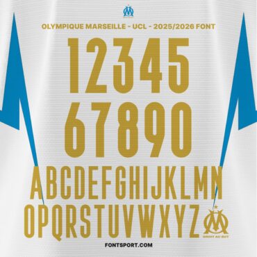 Olympique Marseille – UCL 2025/2026 Font Kit