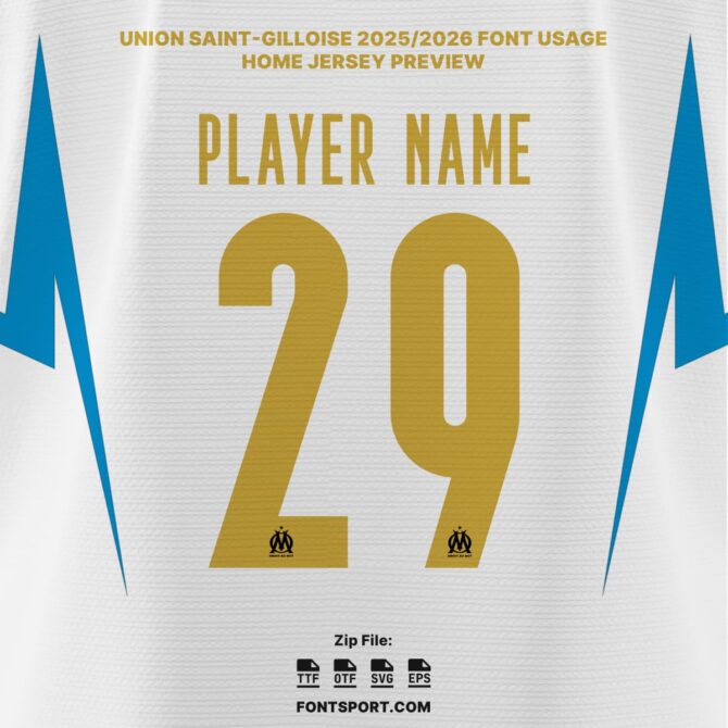 Olympique Marseille – UCL 2025/2026 Font Kit