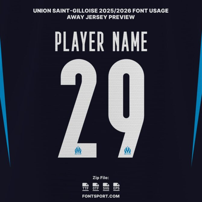 Olympique Marseille – UCL 2025/2026 Font Kit