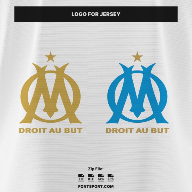 Olympique Marseille – UCL 2025/2026 Font Kit