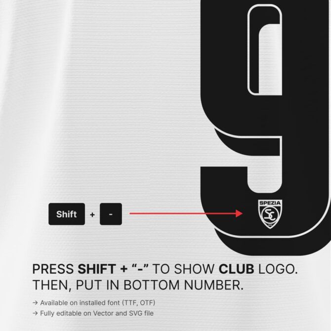 Spazio Calcio 2025/2026 Font Kit – Serie B