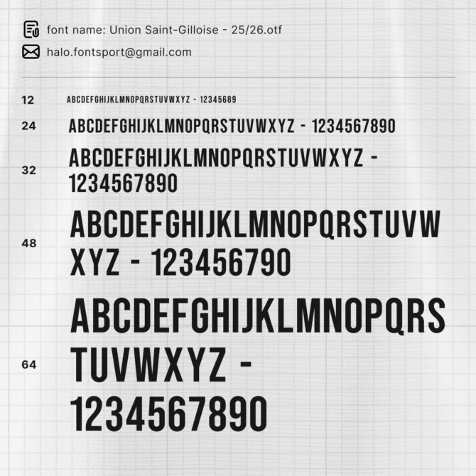 Union Saint-Gilloise 2025/2026 Font Kit
