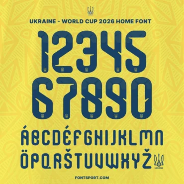 Ukraine World Cup Home 2026 Font Kit