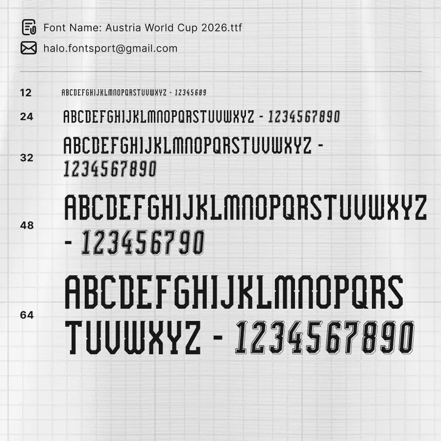 Austria World Cup 2026 Font Kit