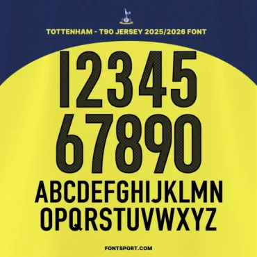 Tottenham - T90 2025/2026 Font Kit