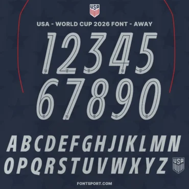 USA World Cup 2026 Font Kit - Away