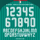Algeria national football team 2026 World Cup away jersey font typography and numbers set