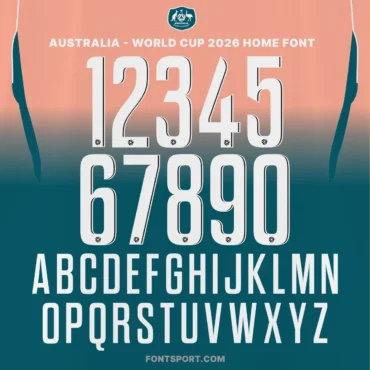 Australia - World Cup 2026 Away Font Kit