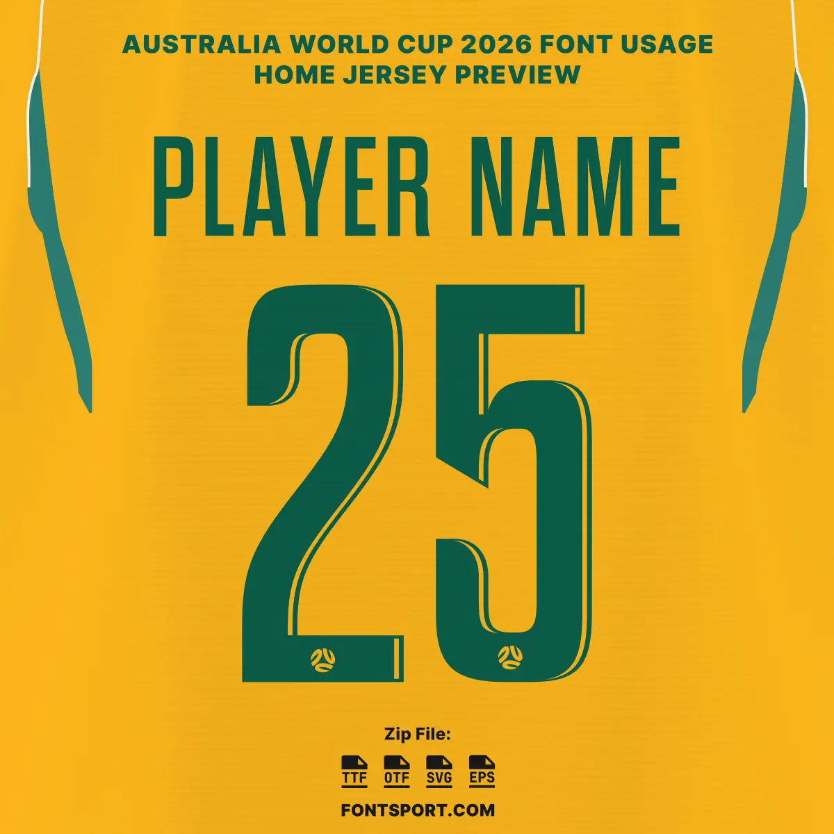 Australia - World Cup 2026 Home Font Kit