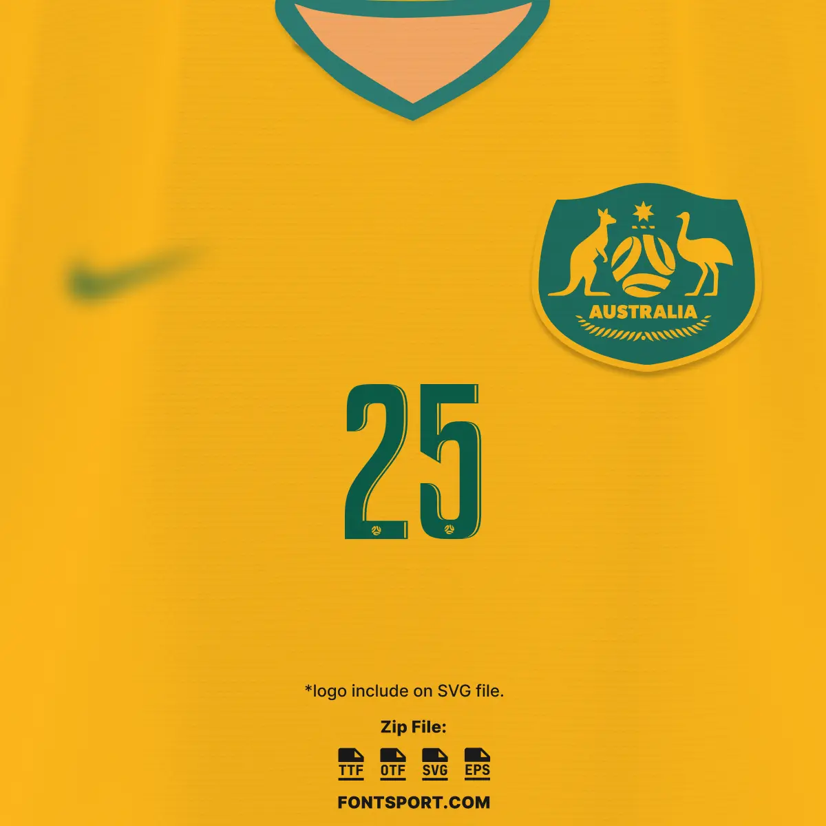 Australia - World Cup 2026 Home Font Kit