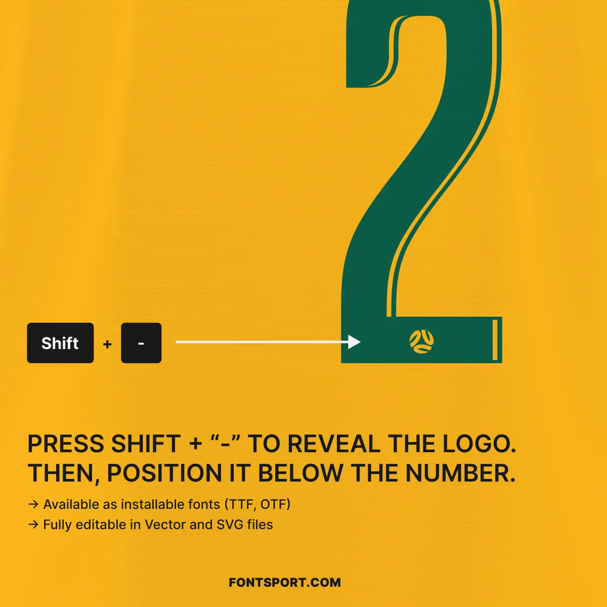 Australia - World Cup 2026 Home Font Kit