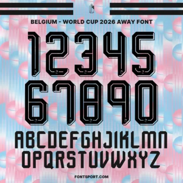 Belgium 2026 World Cup Font Kit – Away