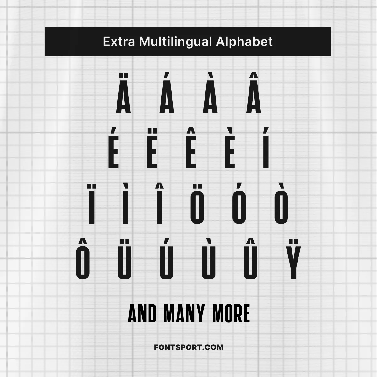 France World Cup 2026 away font kit – multilingual diacritic character set including accented letters