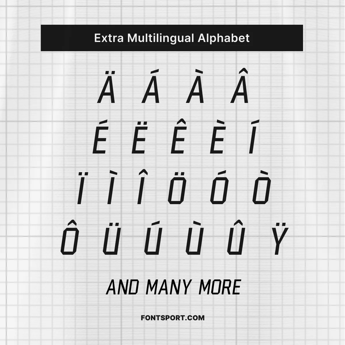 France World Cup 2026 font kit – extra multilingual alphabet with diacritics including Ä, É, Ê, Ü and more