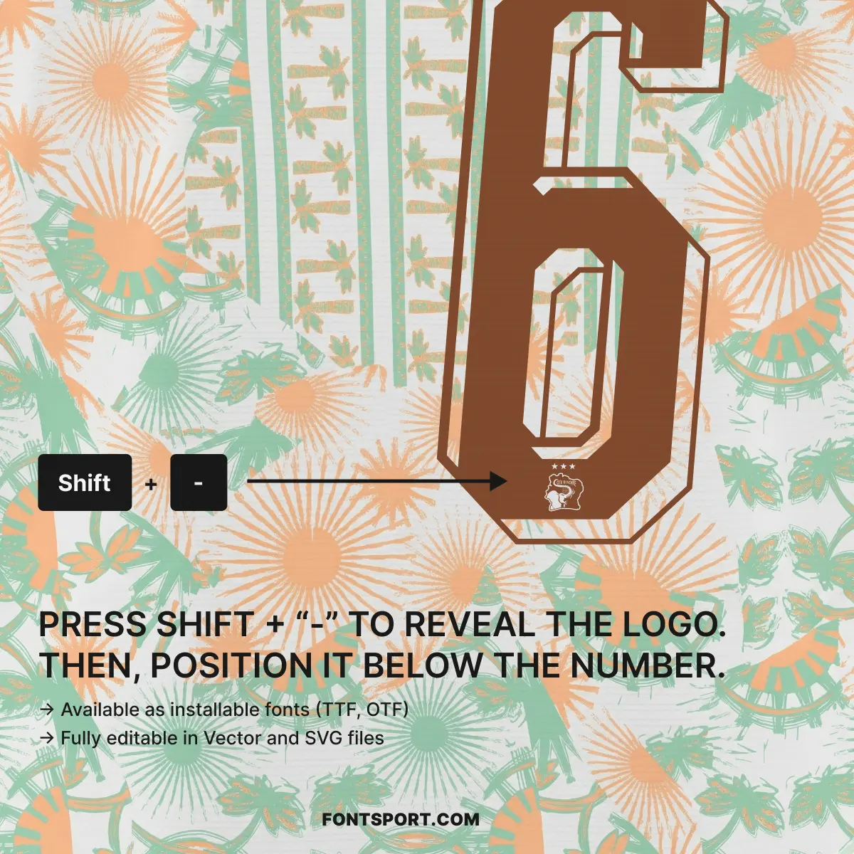 Ivory Coast team logo integration on 2026 World Cup away font numbers tutorial