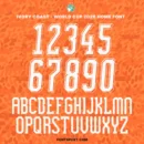 Ivory Coast national team 2026 World Cup home jersey font inline typography and numbers set
