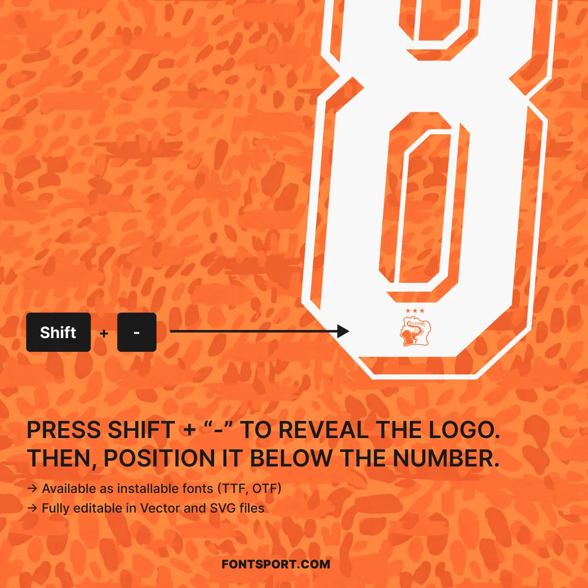 vory Coast team logo integration feature for 2026 World Cup home font