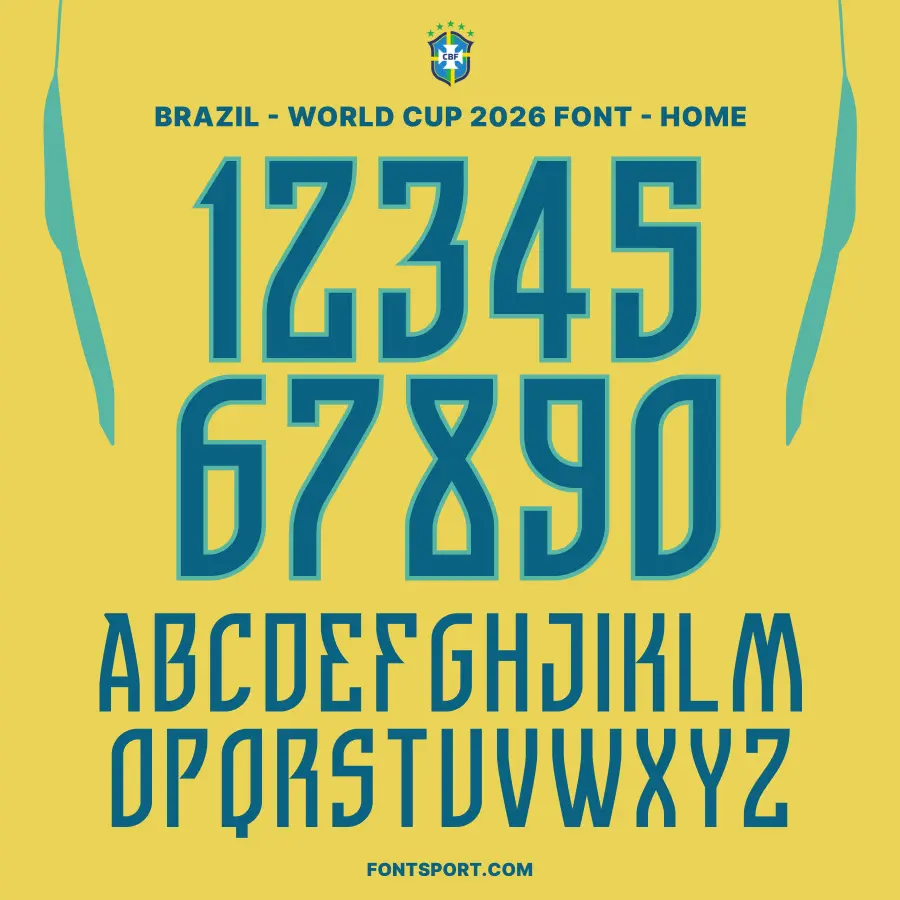 Brazil - World Cup 2026 Home Font Kit