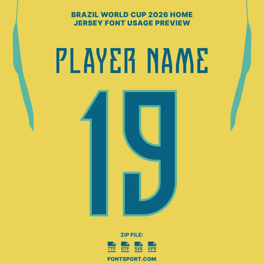 Brazil - World Cup 2026 Home Font Kit