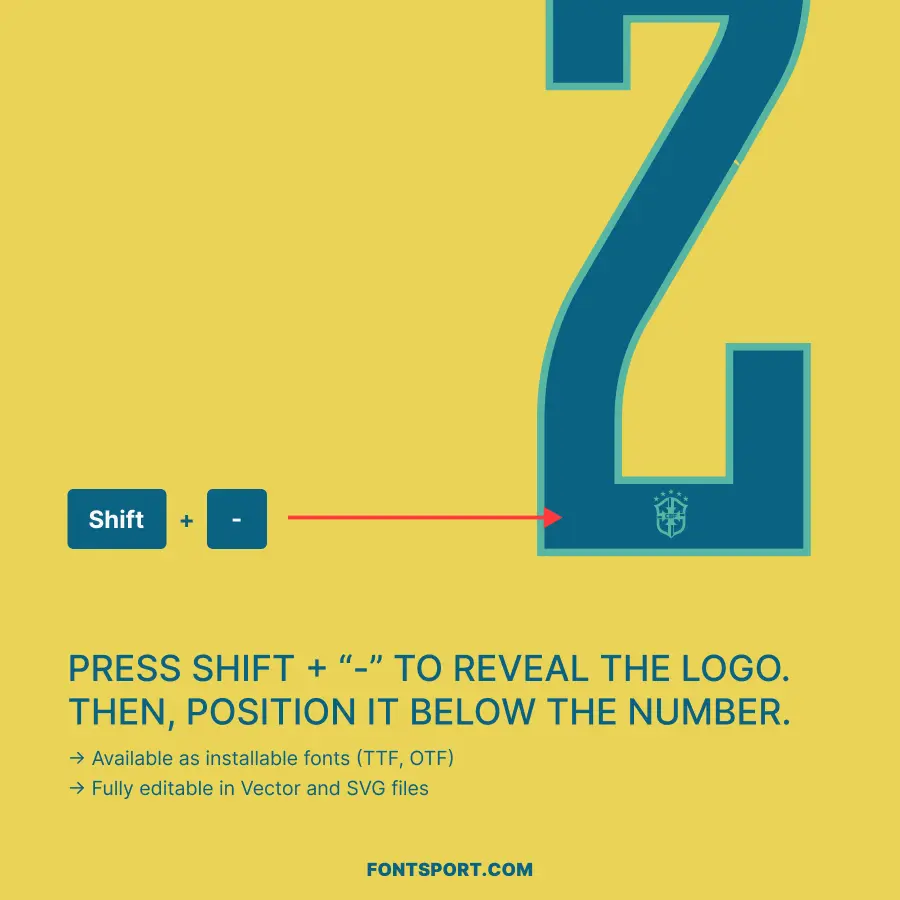 Brazil - World Cup 2026 Home Font Kit