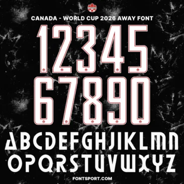 Canada - World Cup 2026 Away Font Kit