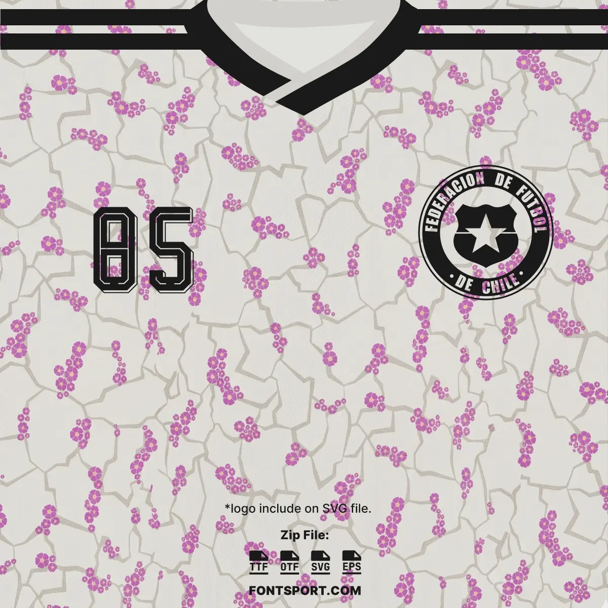 Chile 2026 World Cup away kit front jersey number 85 and national team crest