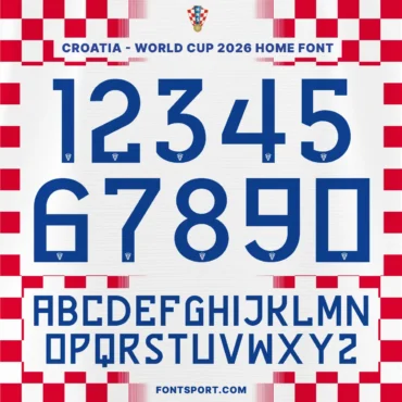 Croatia - World Cup 2026 Home Font Kit