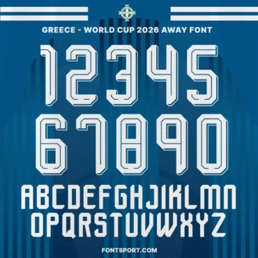 Greece - World Cup 2026 Away Font Kit