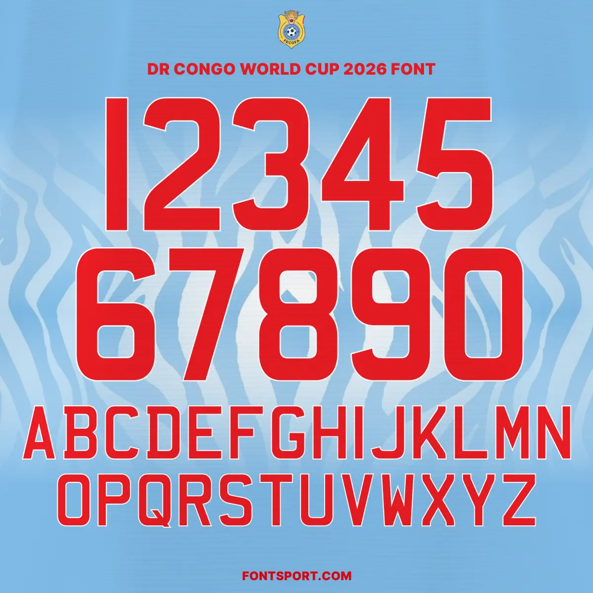 DR Congo – World Cup 2026 Font Kit