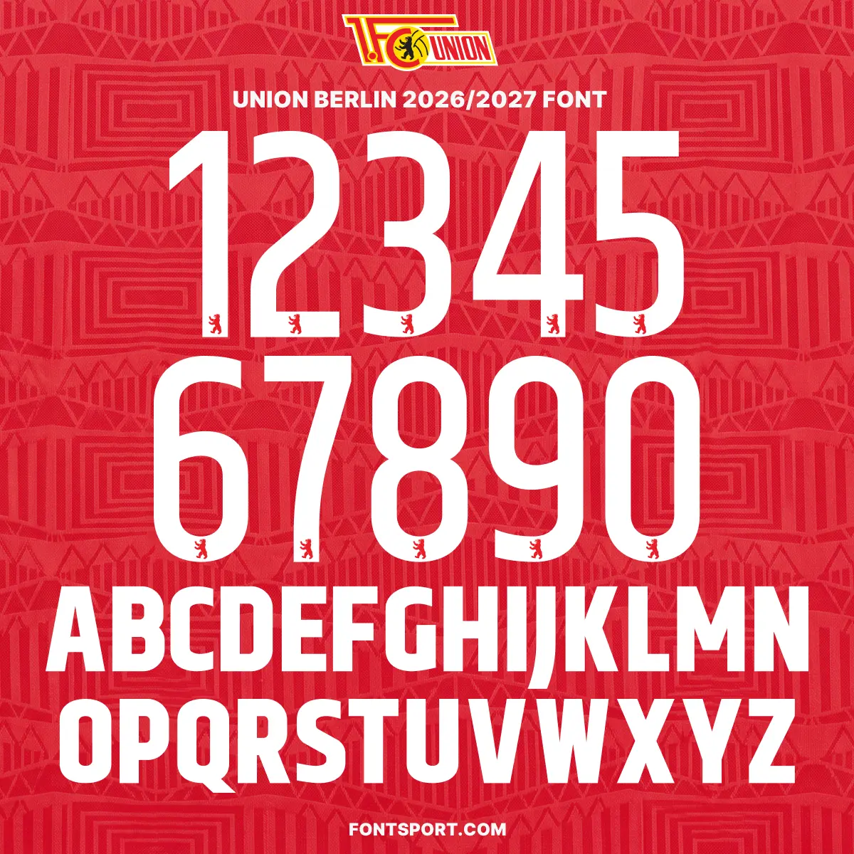 Union Berlin – 2026/2027 Font Kit