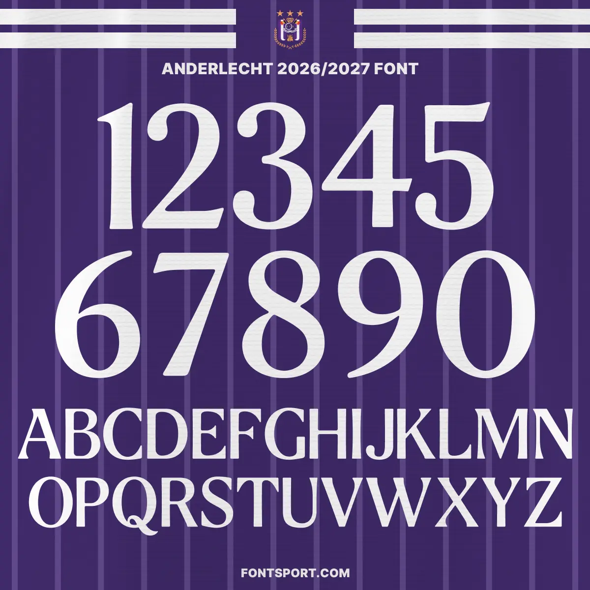 Anderlecht – 2026/2027 Font Kit
