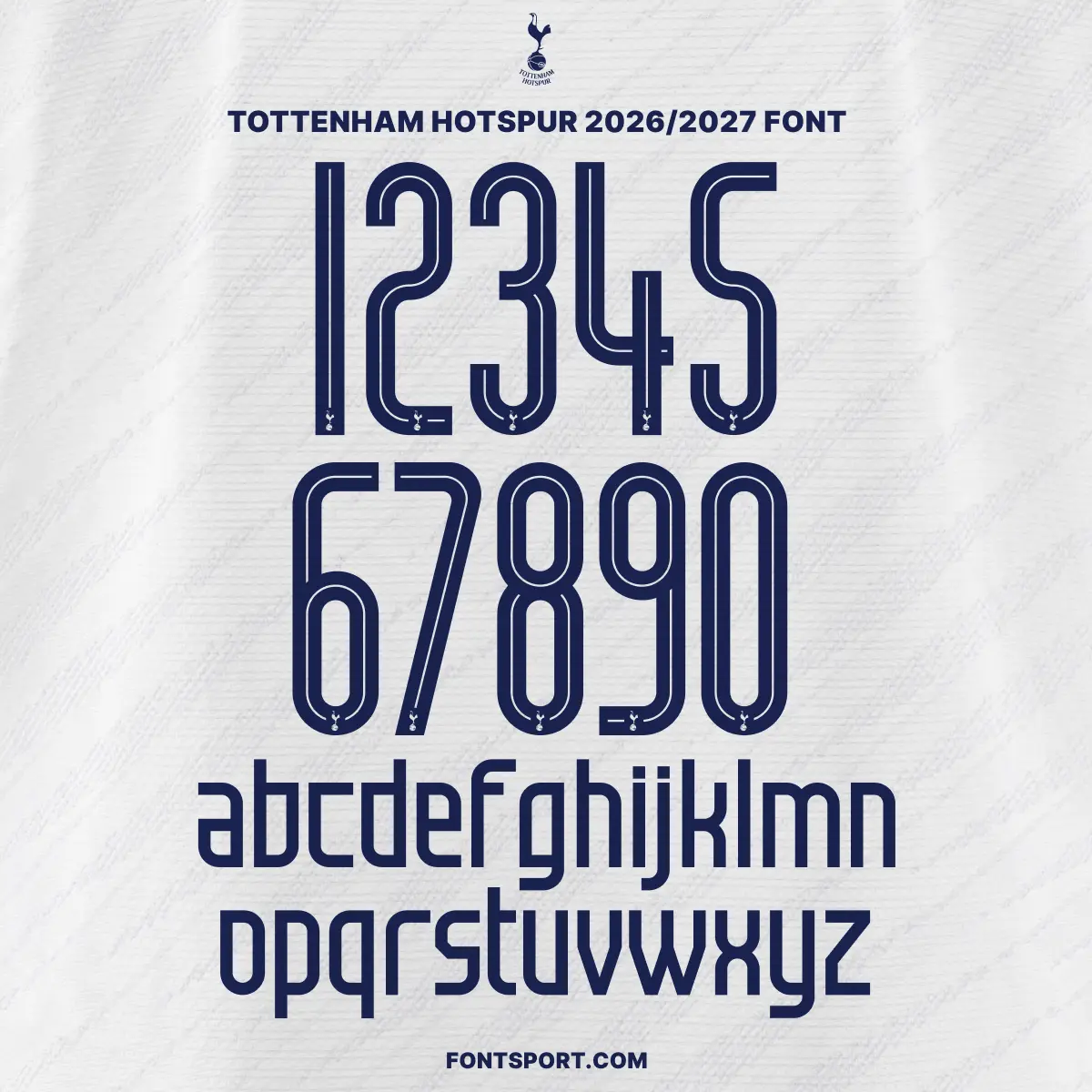Tottenham Hotspur 2026/2027 Font Kit