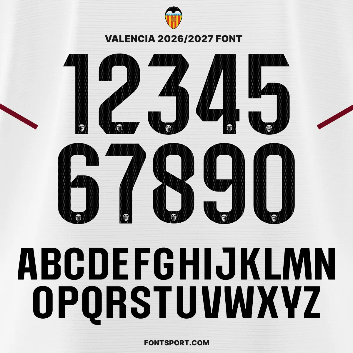 Valencia 2026/2027 Font Kit